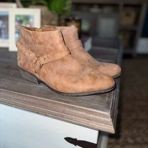 BAMBOO Brown Ankle Booties